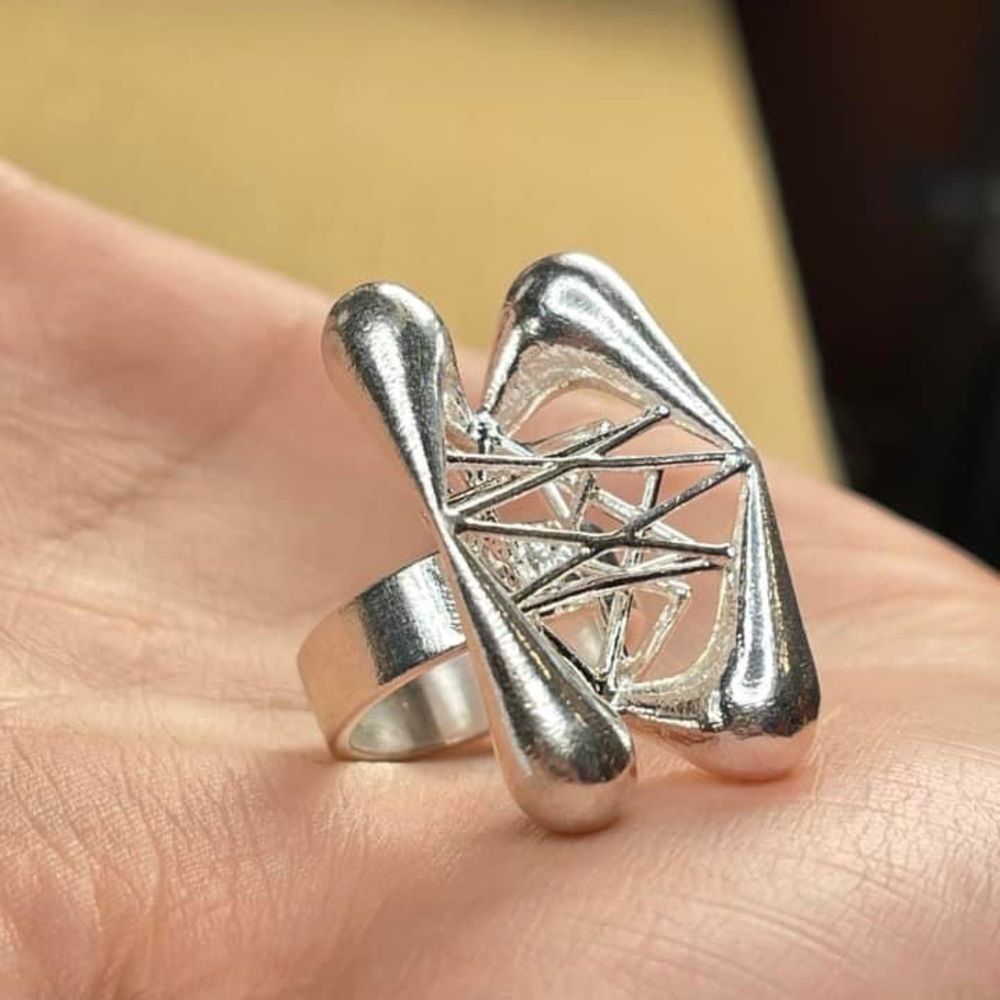 Jeff Koontz Balloon Dog Ring  , Size 5 Sterling Silver Museum Quality Antique